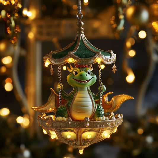 Dragon Carousel LT2010006CL Christmas Ornament