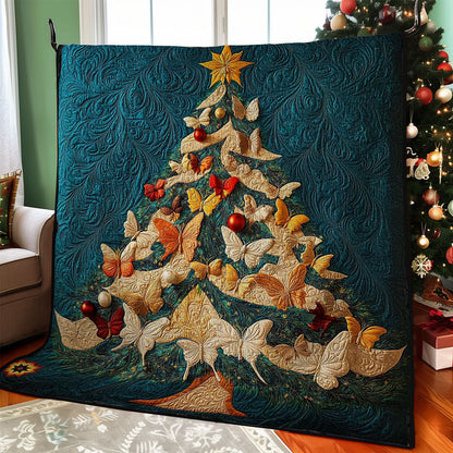 Christmas Tree Butterfly WY2711022CL Quilt