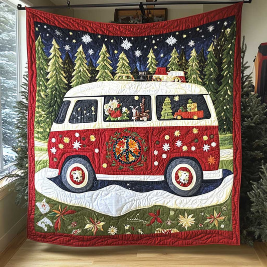 Christmas Hippie Van WP0212007CL Quilt