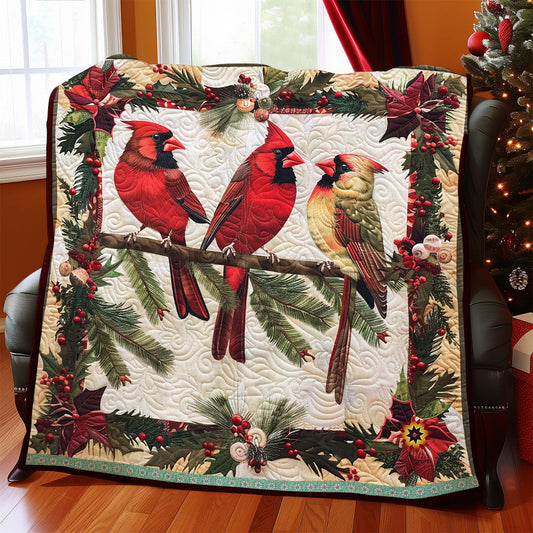 Christmas Cardinal Bird WJ0312003CL Quilt