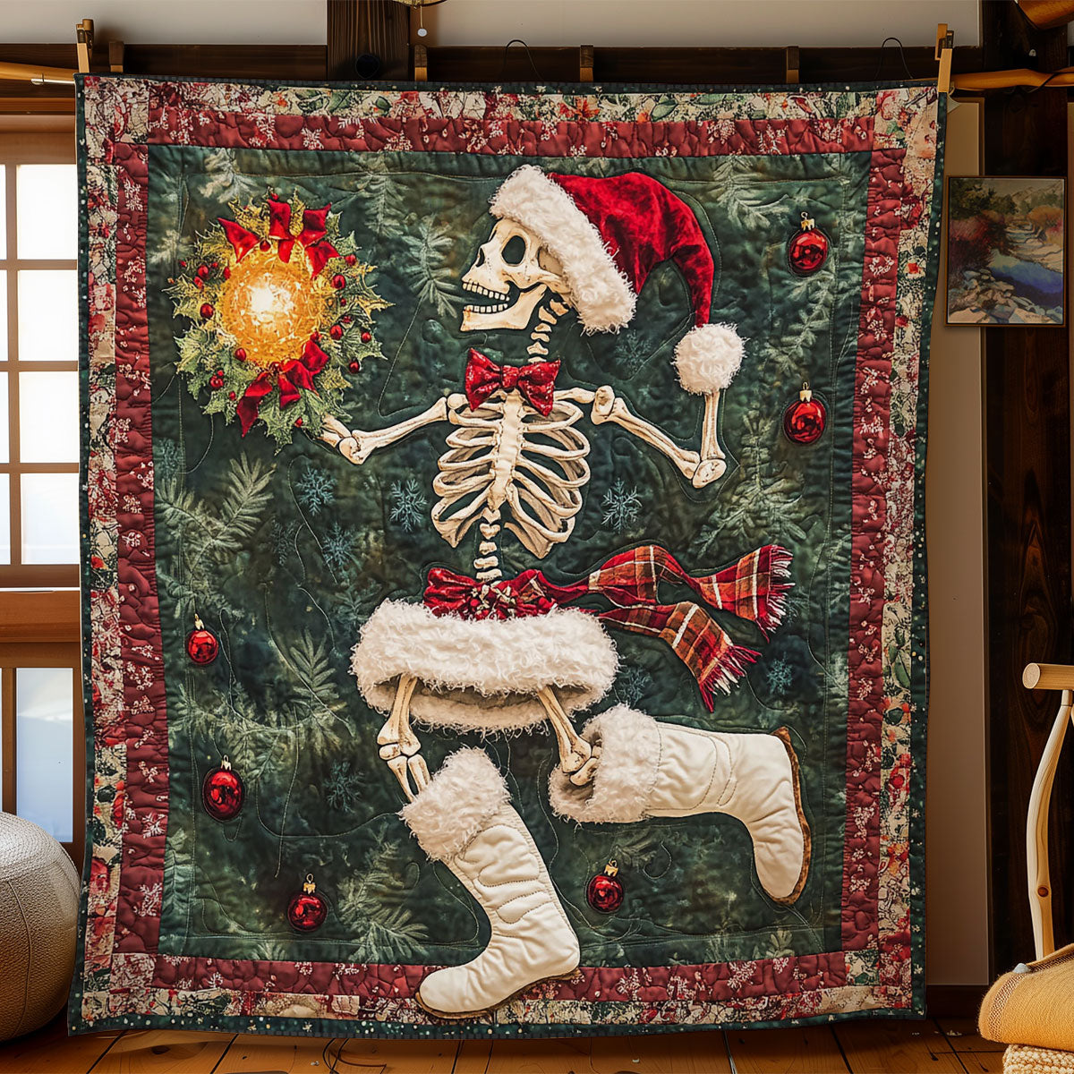 Skeleton Sleigh Ride WN1107061CL Quilt
