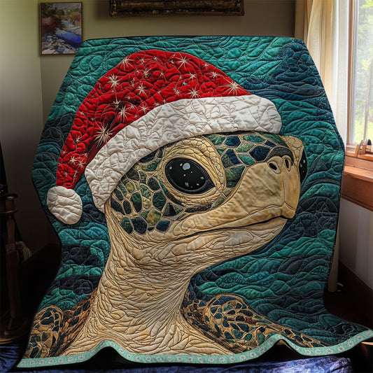 Turtle Christmas WX2511046CL Quilt