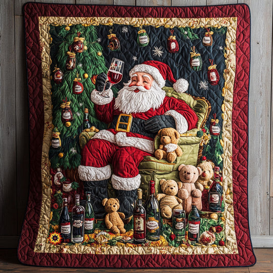 Santa Claus Drunk WX0312021CL Quilt