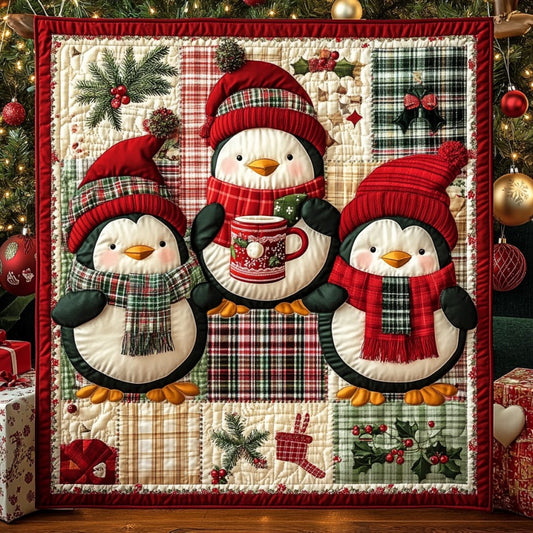 Jolly Penguins XR0910018CL Quilt