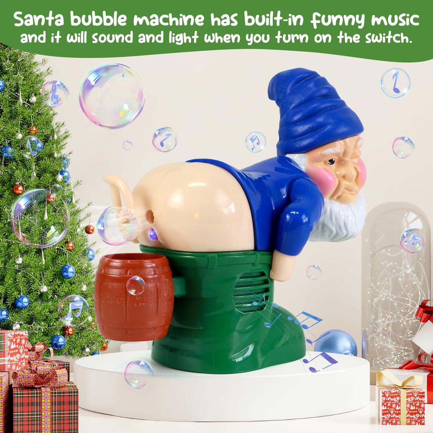 🎄Celebrate Christmas: 60% OFF! 🎅Bubble Blowing Santa With Music & Flashing Lights🫧