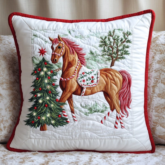 Christmas Horse XR2109014CL Quilt Pillow Case