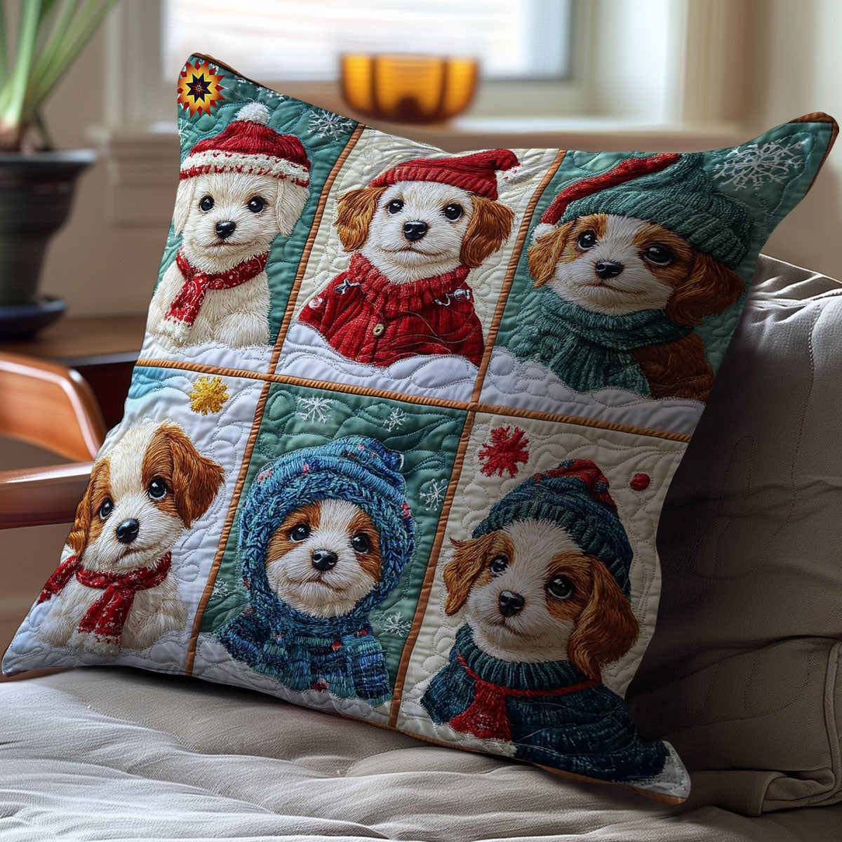 Puppy WY2911084CL Quilt Pillow Case