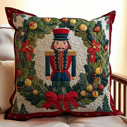 Christmas Wreath Nutcracker WY2911064CL Quilt Pillow Case