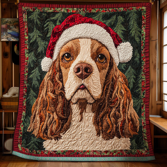 Cocker Spaniel Christmas WX1911018CL Quilt