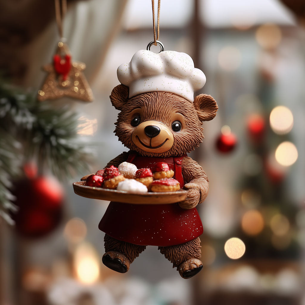 Cookie Baker Teddy LT1710012CL Christmas Ornament