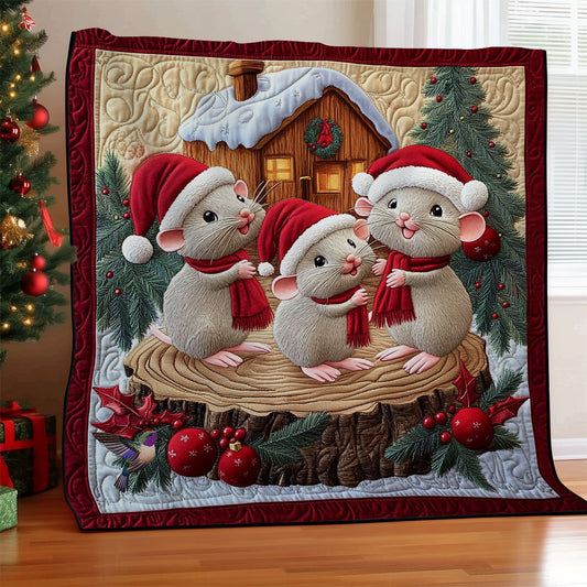Santa Mouse WY0712035CLQuilt