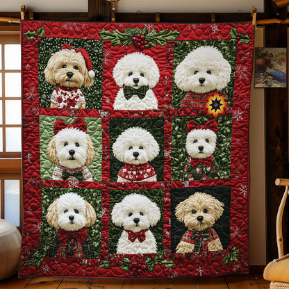 Bichon Frise Noel WN0512012CL Quilt