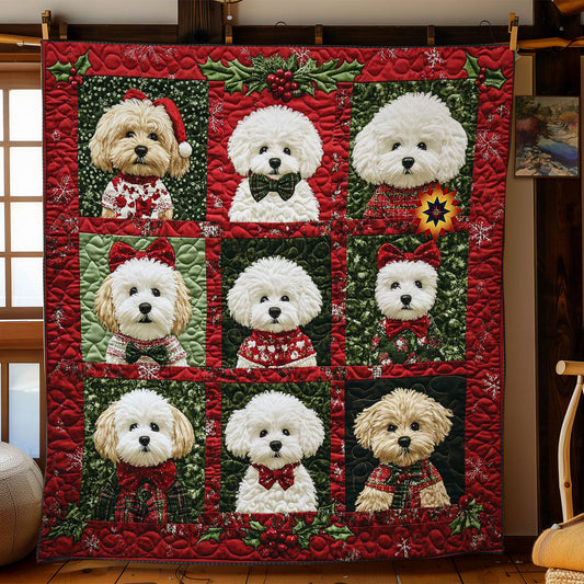 Bichon Frise Noel WN0512012CL Quilt
