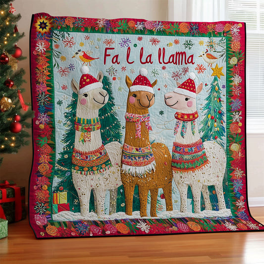 Christmas Of Llama WY1911061CL Quilt