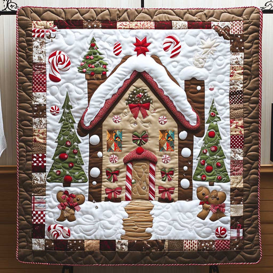 Gingerbread House Christmas WP1511021CL Quilt