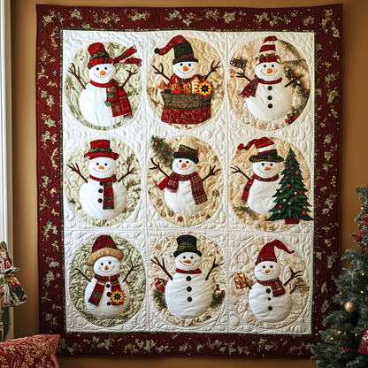 Christmas Snowmen XR0312011CL Quilt