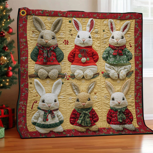 Christmas Rabbit WY2711008CL Quilt