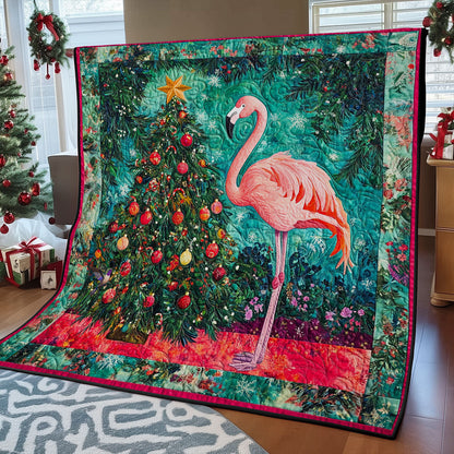 Christmas Tree And Flamingo WY2311027CL Quilt