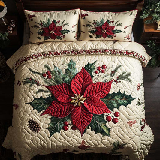 Poinsettia Magic WN2803040CL Duvet Cover Set