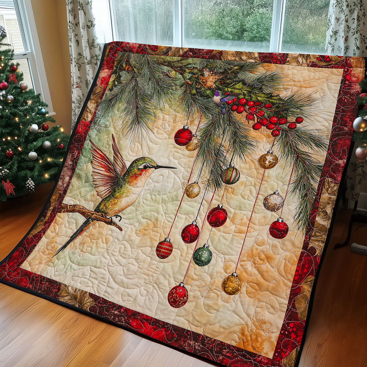 Bauble Hummingbird WY2111028CL Quilt