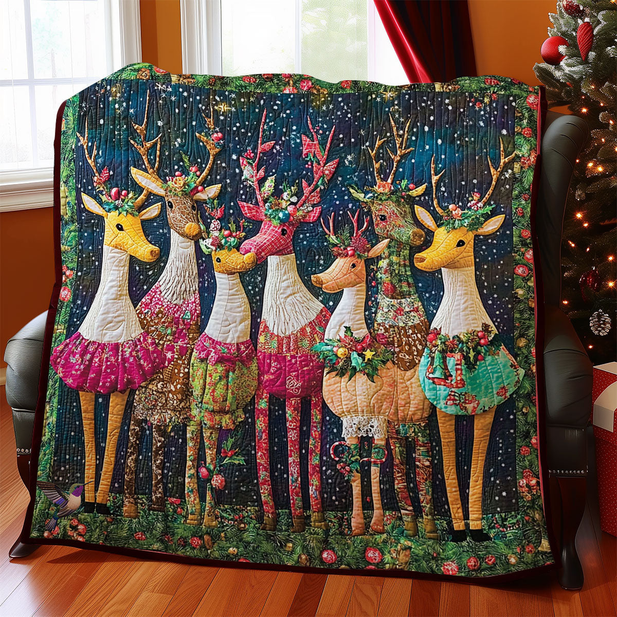 Reindeer WY2611037CL Quilt
