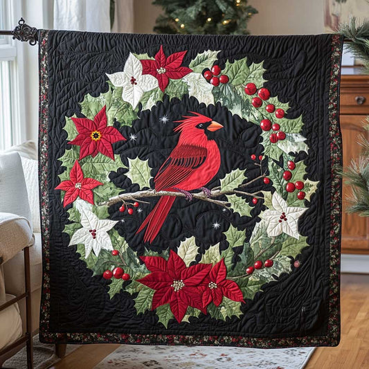 Cardinal Wreath Decoration WP2611015CL Quilt