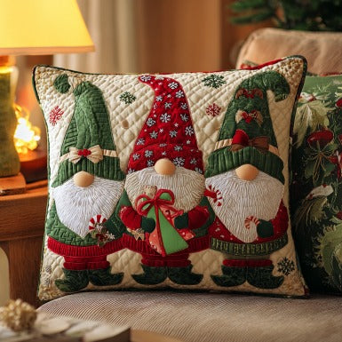 Happy Gnomes XR0910032CL Quilt Pillow Case