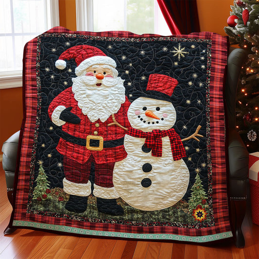 Christmas Snow Santa WJ0912007CL Quilt