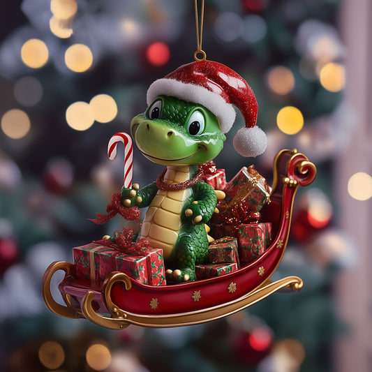 Dragon's Gift Delivery LT2010009CL Christmas Ornament