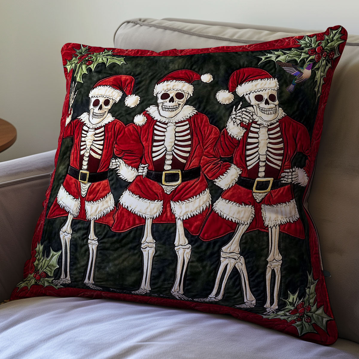 Christmas Skeleton WY0612080CL Quilt Pillow Case