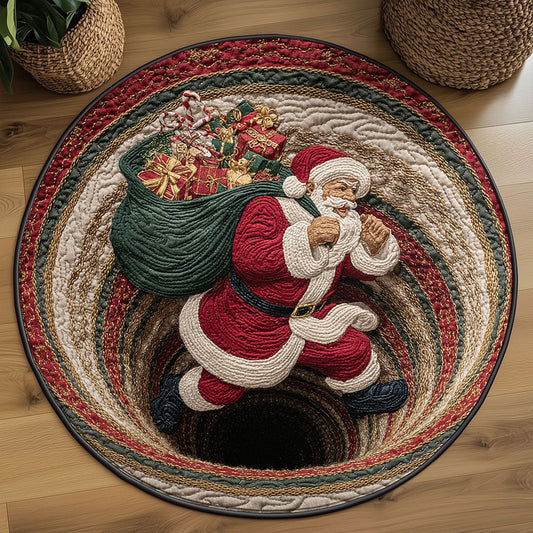 Santa Spiral WN2609051CL Quilted Round Mat