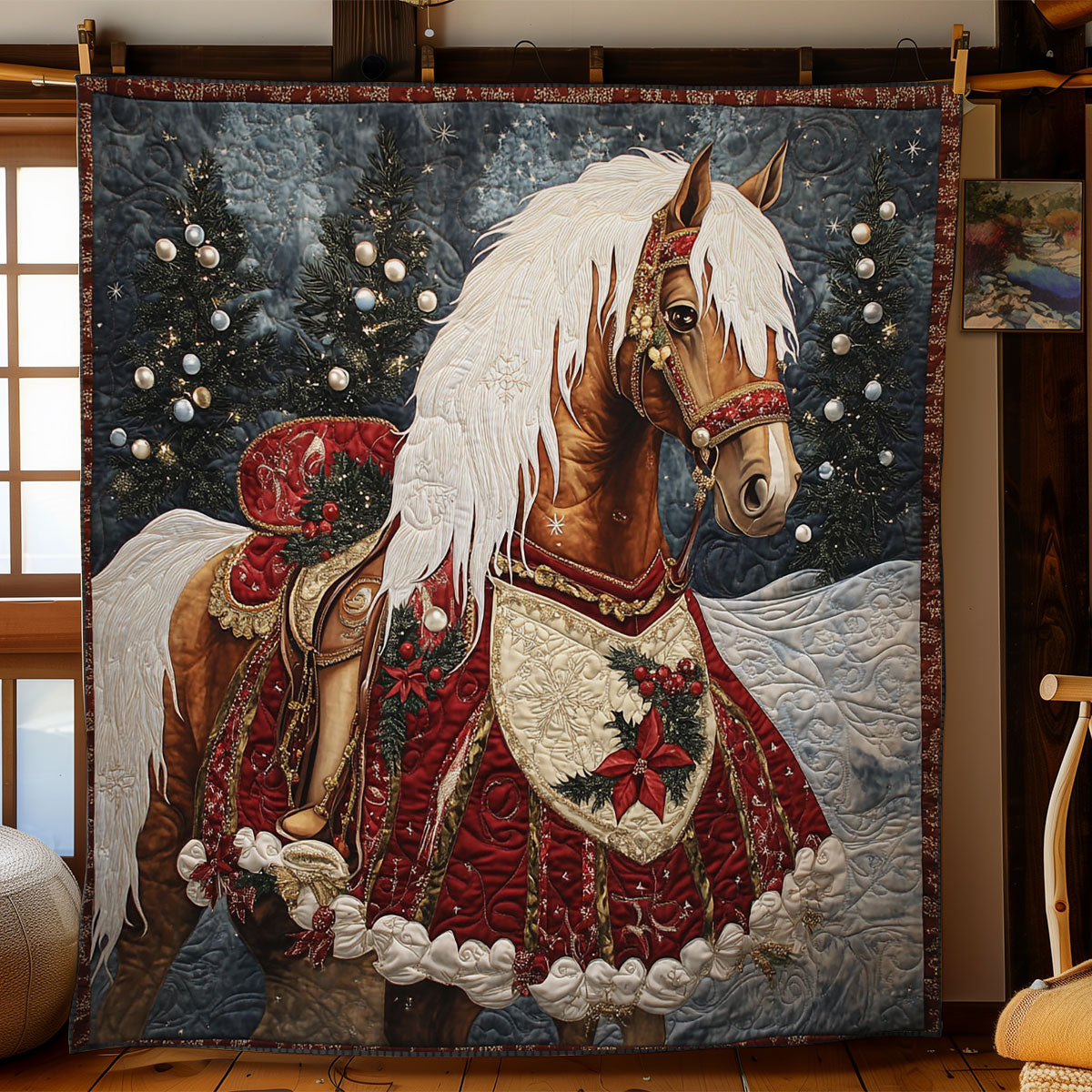 Christmas Horse Magic WN1007001CL Quilt