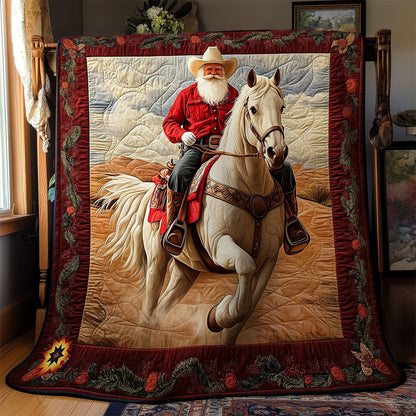 Cowboy Santa Claus WY1012031CL Quilt