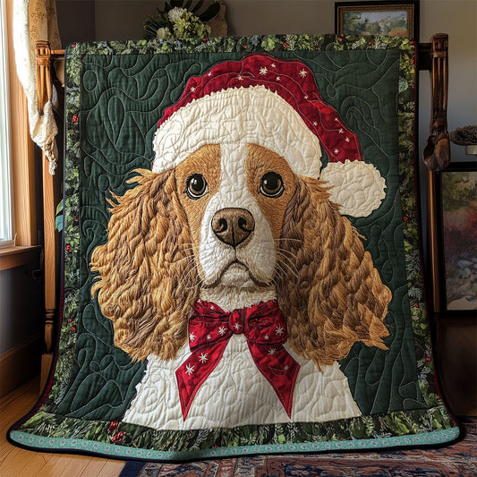 Cocker Spaniel Christmas WX2311007CL Quilt