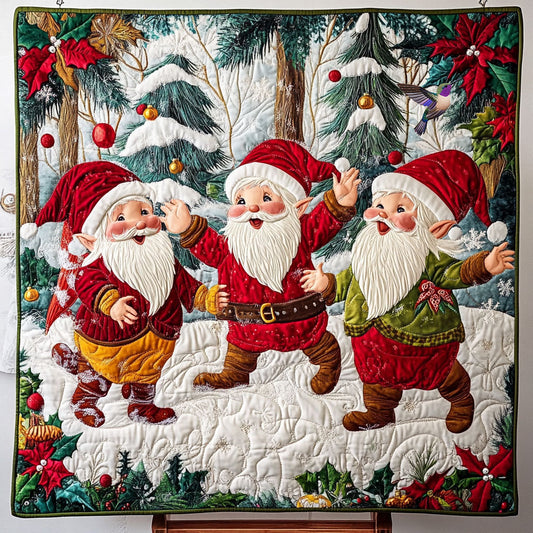 Christmas Funny Gnome WY0512037CL Quilt
