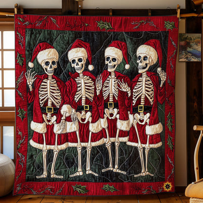 Santa Skeleton WY0412001CL Quilt