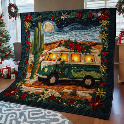 Camping Desert Christmas WY2511012CL Quilt