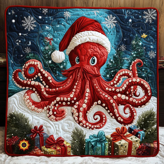 Santa Octopus WY0612040CL Quilt