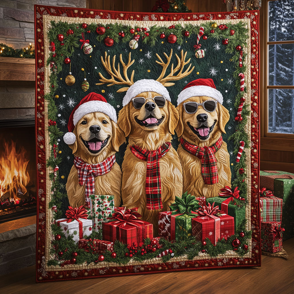 Golden Retriever Expedition WN15080035CL Quilt