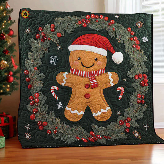 Santa Gingerman WY0312011CL Quilt