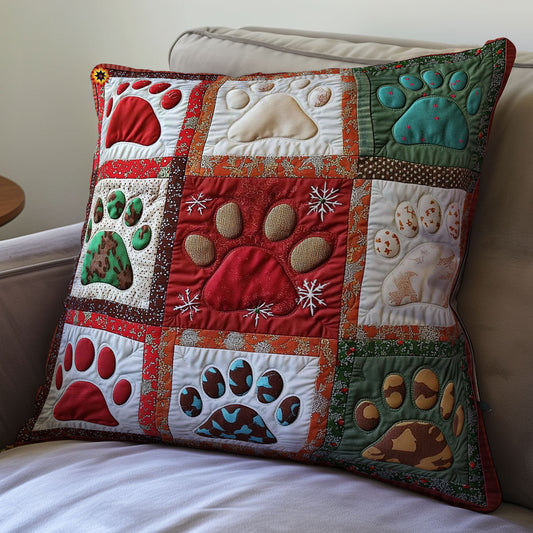 Christmas Paw WY0212022CL Quilt Pillow Case