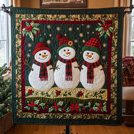 Snowman Christmas Nerd WP0512025CL Quilt