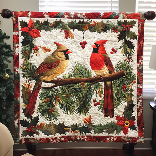 Christmas Cardinal Bird WJ0412011CL Quilt