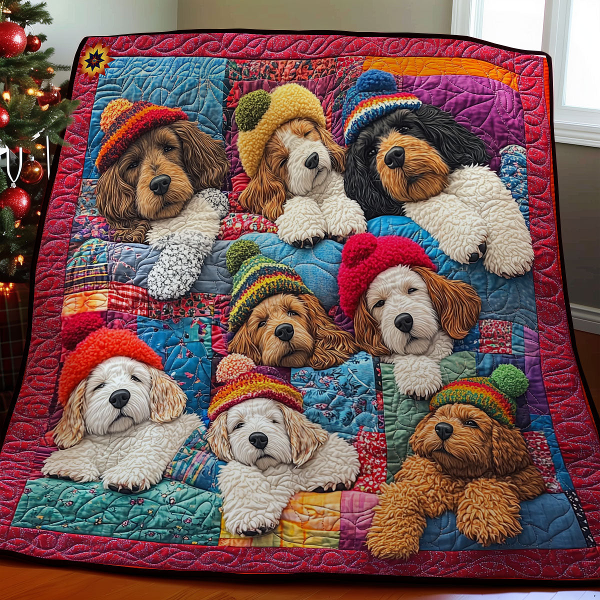Sleeping Cocker Spaniel WY2111016CL Quilt