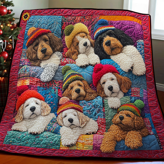 Sleeping Cocker Spaniel WY2111016CL Quilt