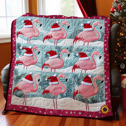Christmas Flamingo WY0712037CL Quilt