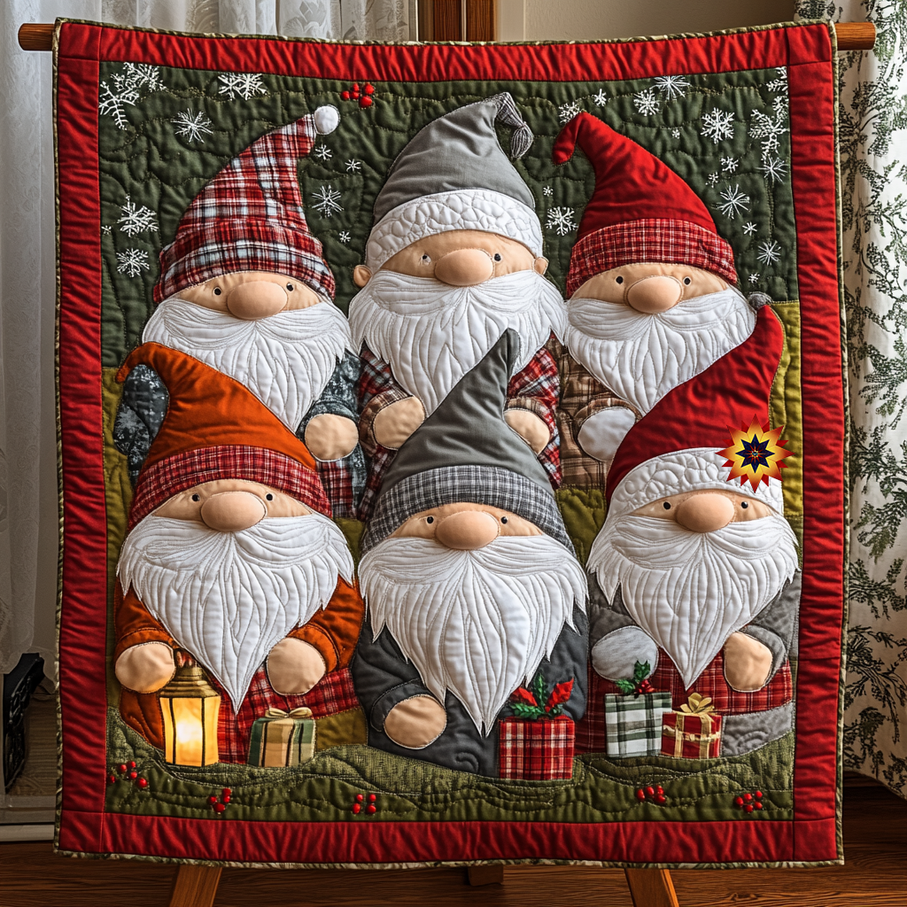 Gnomes Christmas WG0403005CL Quilt