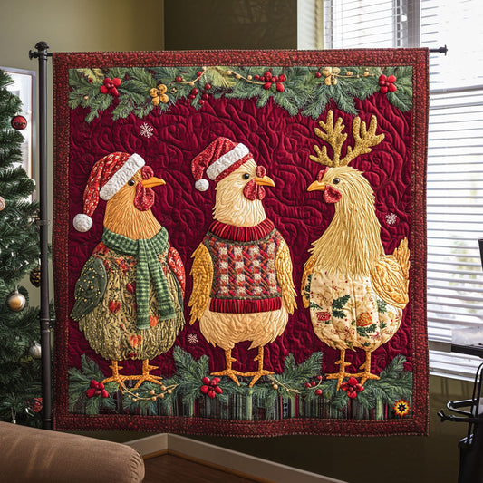 Christmas Chicken WJ2211011CL Quilt