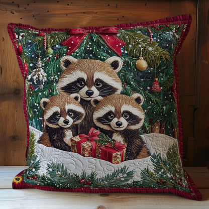 Raccoon Family WY2911062CL Quilt Pillow Case