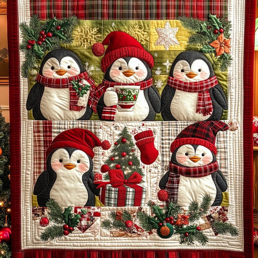 Penguin In Christmas XR0910015CL Quilt